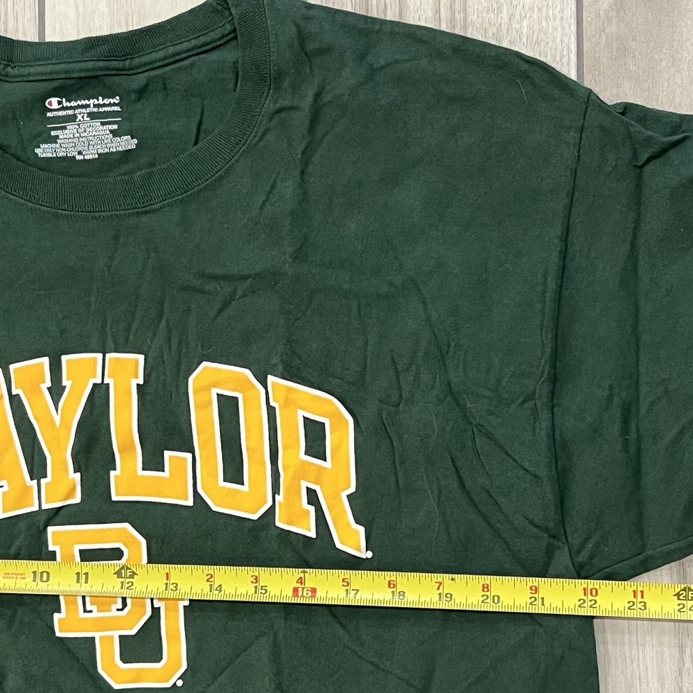 NWT Authentic Champion Baylor Bears T-shirt Size XL Green - Picture 4 of 5